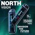 NORTH VISION 15ML 15,000 PUFFS DISPOSABLE VAPE - DISPLAY OF 5