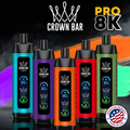 AL FAKHER CROWN BAR PRO 18ML BIG CLOUD 8,000 PUFFS DISPOSABLE VAPE - DISPLAY OF 10