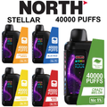 NORTH STELLAR DARK MOON EDITION 40,000 PUFFS DISPOSABLE VAPE - DISPLAY OF 5