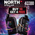 NORTH STELLAR DARK MOON EDITION 40,000 PUFFS DISPOSABLE VAPE - DISPLAY OF 5