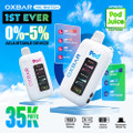 POD X OXBAR (NIC SWITCH) 35,000 PUFFS DISPOSABLE VAPE - DISPLAY OF 5