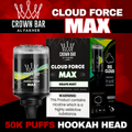 AL FAKHER CROWN BAR CLOUD FORCE MAX 50,000 PUFFS HOOKAH VAPE HEAD