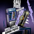 CALI XLT 40,000 PUFFS DISPOSABLE VAPE - DISPLAY OF 6