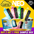 AIRIS NEO NIC CONTROL 40,000 PUFFS DISPOSABLE VAPE - DISPLAY OF 5