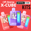 OFF STAMP X-CUBE CRYSTAL 35,000 PUFFS DISPOSABLE (FULL KIT) - DISPLAY OF 5