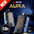 MR FOG AURA 60,000 PUFFS DISPOSABLE VAPE - DISPLAY OF 5