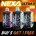 NEXA ULTRA II 50,000 PUFFS DISPOSABLE VAPE - DISPLAY OF 5