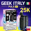 GEEK ITALY PULSE X 25,000 PUFFS DISPOSABLE VAPE - DISPLAY OF 5