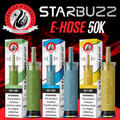 STARBUZZ E-HOSE 50,000 PUFFS DISPOSABLE VAPE - DISPLAY OF 5