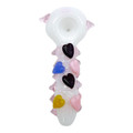 DUAL COLOR WITH HEARTS HANDPIPE 4 HP100200