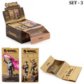 G-ROLLZ - BANKSY'S GRAFFITI KING SIZE UNBLEACHED EXTRA THIN - 50 KING PAPERS + TIPS & TRAY