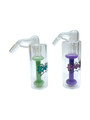 KAPOW GLASS 45 DEGREES ARM STRAIGHT DISC PERC ASH CATCHER 5" (RSB-03)