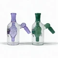 KAPOW GLASS 45 DEGREES SKULL PERC ASH CATCHER 4.5" (RSE-04)