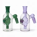 KAPOW GLASS 45 DEGREES SKULL PERC ASH CATCHER 4.5" (RSE-04)