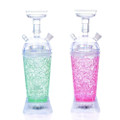 CRYLIC HOOKAH CUP SET WITH LED LIGHT 12" MIXED COLOR (HOOKAH28)