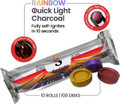 SUNLIGHT MULTI-COLORED QUICK LIGHT CHARCOAL 33MM - 100CT