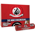 STARBUZZ 33MM COCONUT SHELL INSTANT LIGHT CHARCOAL 10-PACK - DISPLAY OF 10