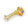 PINK GLASS TUBE HANDPIPE 5" (HP100501) - 2CT BAG