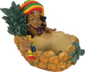 JAMAICAN POLY RESIN ASHTRAY (LT126)