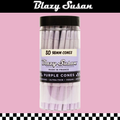 BLAZY SUSAN 98MM PURPLE CONES - 50CT