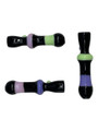 TRIPLE SLIME COLOR TUBING PREMIUM CHILLUM 3" - BAG OF 10CT