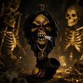 PICHINCHA HAND CRAFTED ANGRY RASTA SKULL HANDPIPE 7