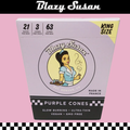 BLAZY SUSAN KING SIZE PURPLE CONES - 21CT