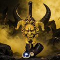 EVIL FACE RESIN HANDPIPE 7" (HP920)