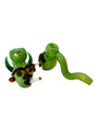 SMOKING FACE MIX COLOR HAMMER PREMIUM HANDPIPE 8"