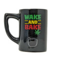 HPG CERAMIC WATER PIPE MUG - WAKE & BAKE