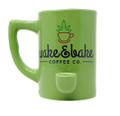HPG CERAMIC WATER PIPE MUG - WAKE & BAKE