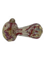 SILVER FUMING DOTTED HEAVY HANDPIPE 4" - BAG OF 5CT