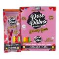 ROSE PALMS ORGANIC WRAPS W/ ROSE PETALS - 2 KING ROLLS + 1 STICK - 20CT DISPLAY