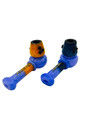 METRIX FUMED HONEYCOMB HEAD HANDPIPE ASSORTED COLOR 6" - BAG OF 5