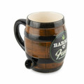 BARREL O'FUN PORCELAIN PIPE MUG 5" (WP134)