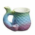 MERMAID TAIL CERAMIC MUG HANDPIPE - 1CT