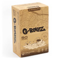 G-ROLLZ - UNBLEACHED EXTRA THIN 1¼ PAPERS - 50CT DISPLAY