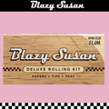 BLAZY SUSAN UNBLEACHED KING SIZE DELUXE ROLLING KIT - 20CT DISPLAY