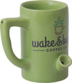 WAKE AND BAKE CO. PORCELAIN PIPE MUG 5" (WP101)
