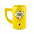YELLOW GOOD MORNING PORCELAIN MUG 5" (WP107)