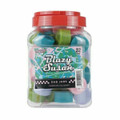 BLAZY SUSAN DAB JAR 32MM ASSORTED COLOR - JAR OF 52CT
