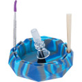 FUJIMA DIAMOND SILICONE ASHTRAY - 4.5IN - DISPLAY OF 6