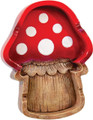 FUJIMA MUSHROOM SHAPE POLY STONE ASHTRAY - 8CT