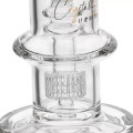 CRYSTAL SERIES BY HPG - 7.5" LOW PROFILE MATRIX PERC WATER PIPE