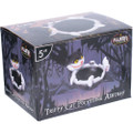 FUJIMA BLACK TRIPPY CAT POLYSTONE ASHTRAY
