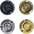 FUJIMA AMBOSED METAL ASHTRAY - DISPLAY OF 8