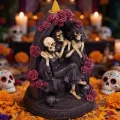 FUJIMA ROSES & SKELETON CONE/INCENSE/TEALIGHT HOLDER