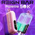 REIGN BAR PALETTE 50,000 PUFFS DISPOSABLE VAPE (FULL KIT) - DISPLAY OF 5