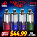 MR FOG SWITCH 45,000 PUFFS (ONLY POD) DISPOSABLE VAPE - DISPLAY OF 5