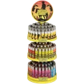 CLIPPER COWBOY LIFE 3-TIER CAROUSEL MIX LIGHTER DISPLAY OF 144 + 12 FREE